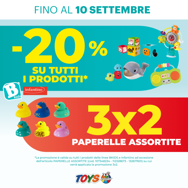 PROMO -20% BKids e Infantino