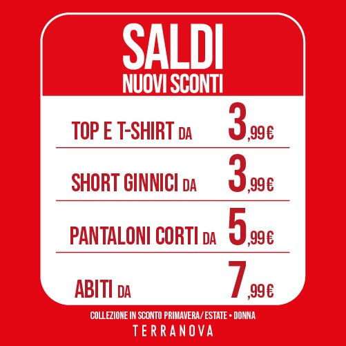 Nuovi sconti